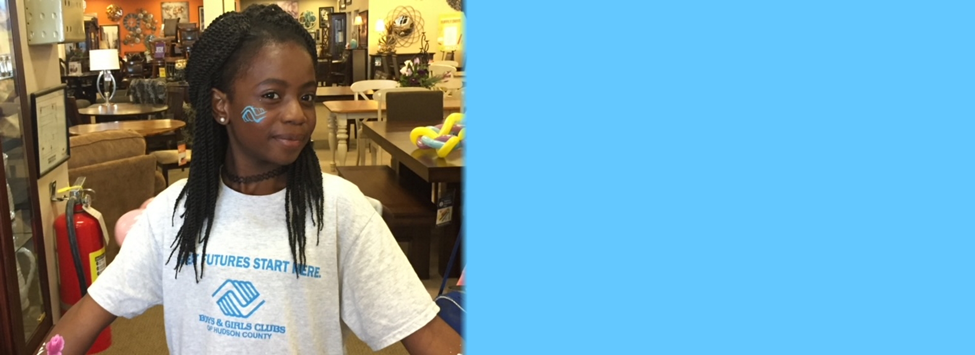 facepainting at raymour & flanigan