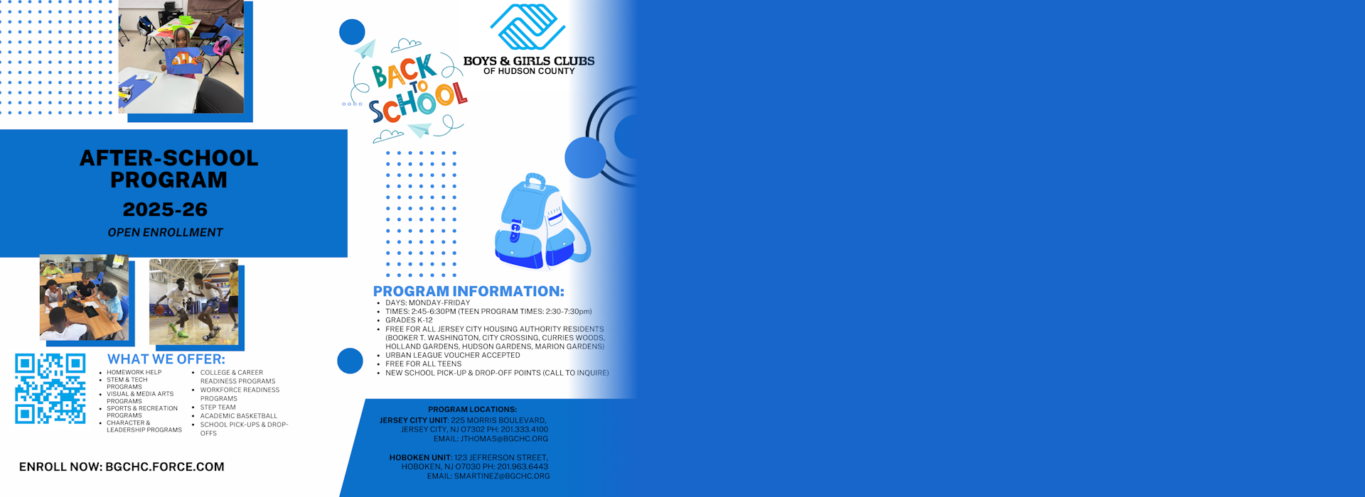 Fall registration flyer 2025